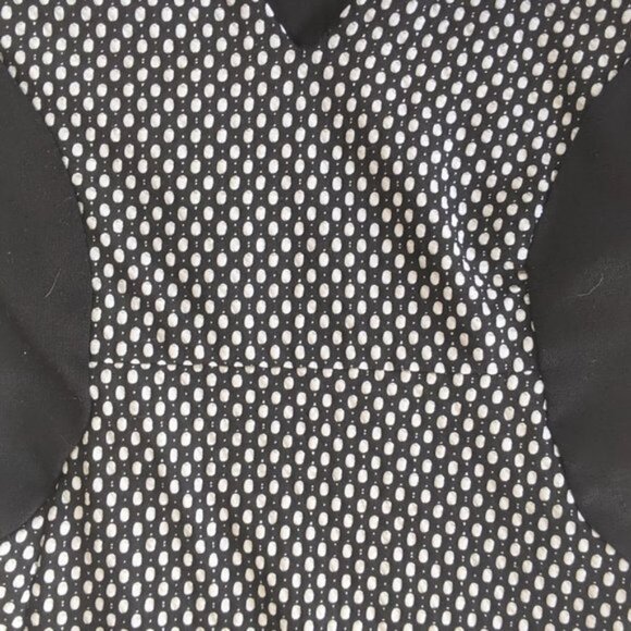 Black White Polka Dot Dress Fits Medium - Picture 2 of 3